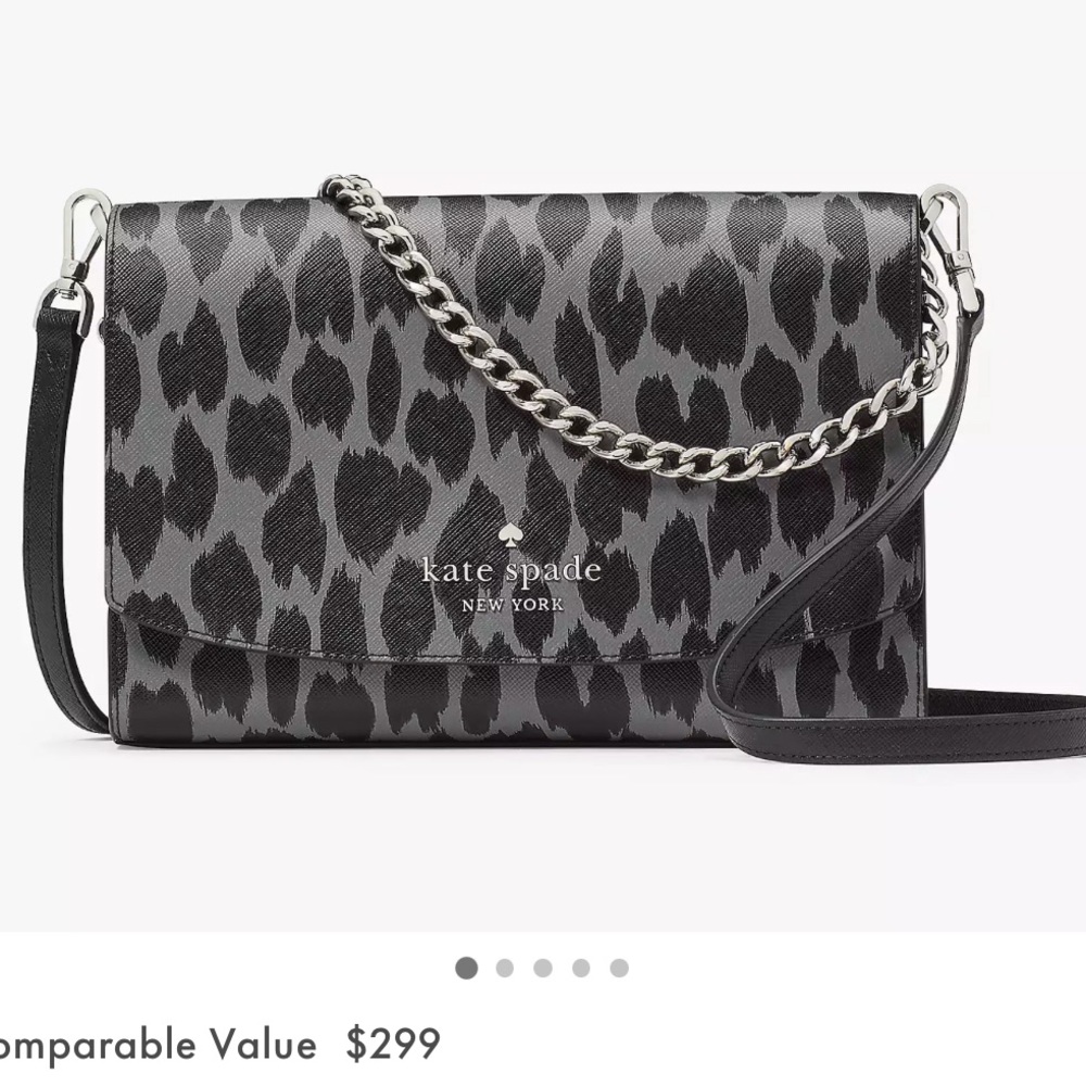 🐆Kate Spade Carson Convertible Crossbody in spotted animal printed
